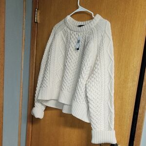 Pendleton Cream Cable Knit Sweater